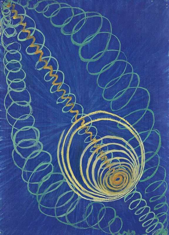 Primordial Chaos No. 16 Poster Print by Hilma af Klint, abstract art, vibrant colors