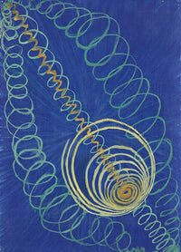 Primordial Chaos No. 16 Poster Print by Hilma af Klint, abstract art, vibrant colors