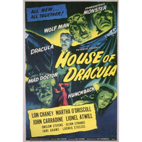 House of Dracula Movie Poster Print in 27x40 size.