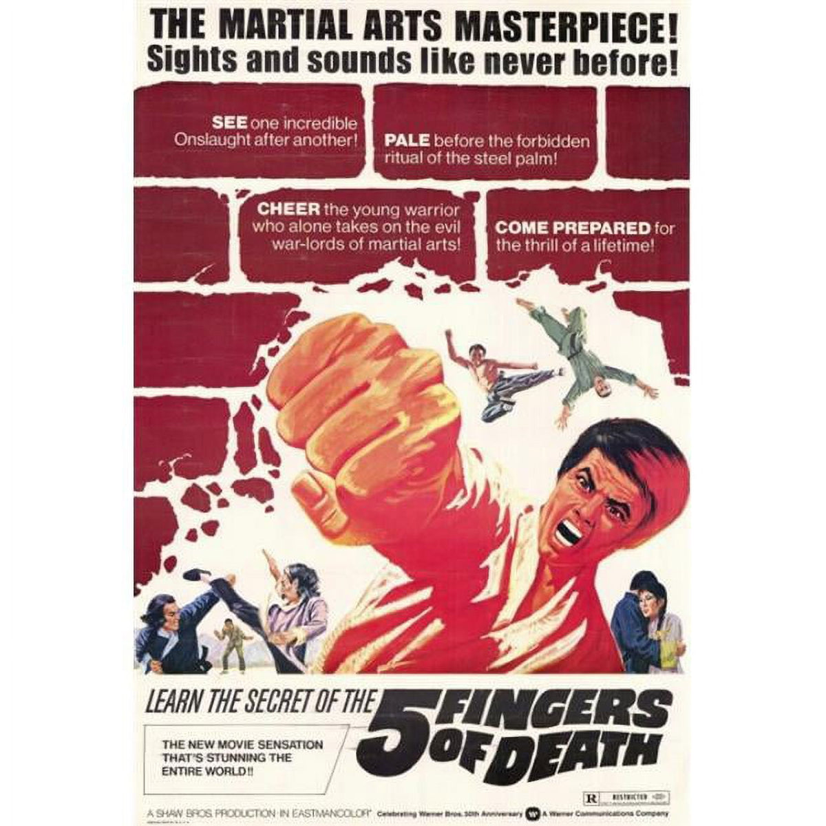 Five Fingers of Death Movie Poster Print 27x40