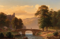 View of Are Castle on the Ahr Poster Print by Peter Heinrich Happel