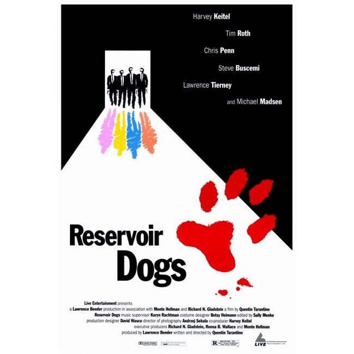 Reservoir Dogs Movie Poster Print showcasing iconic film characters.