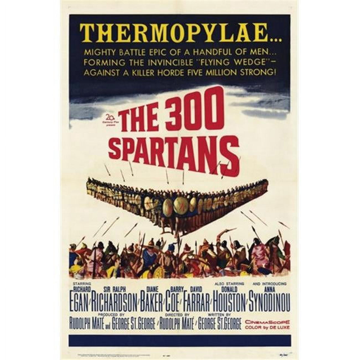 The 300 Spartans Movie Poster 11 x 17 print showcasing epic battle scene.