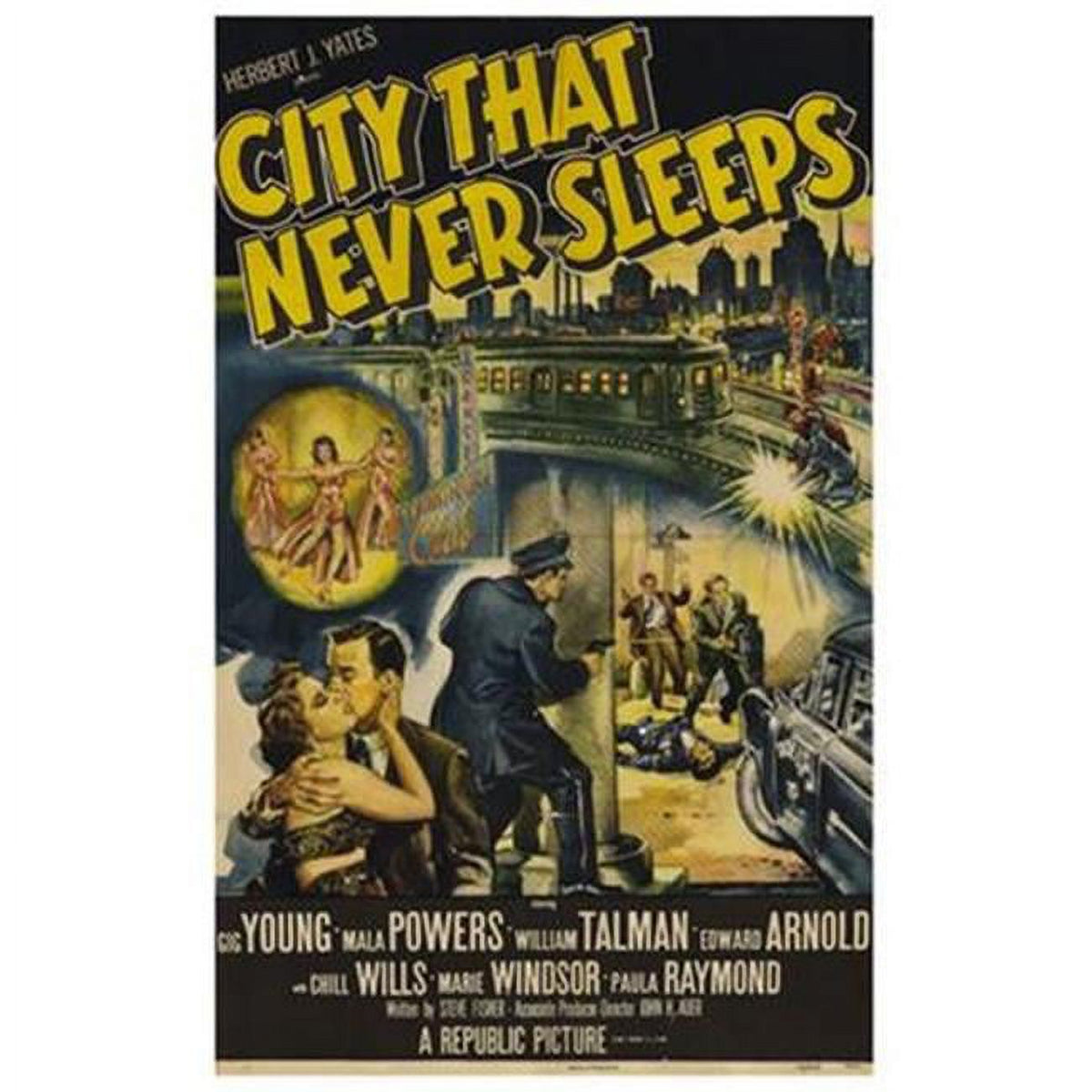 City That Never Sleeps Movie Poster - 11 x 17 inch print