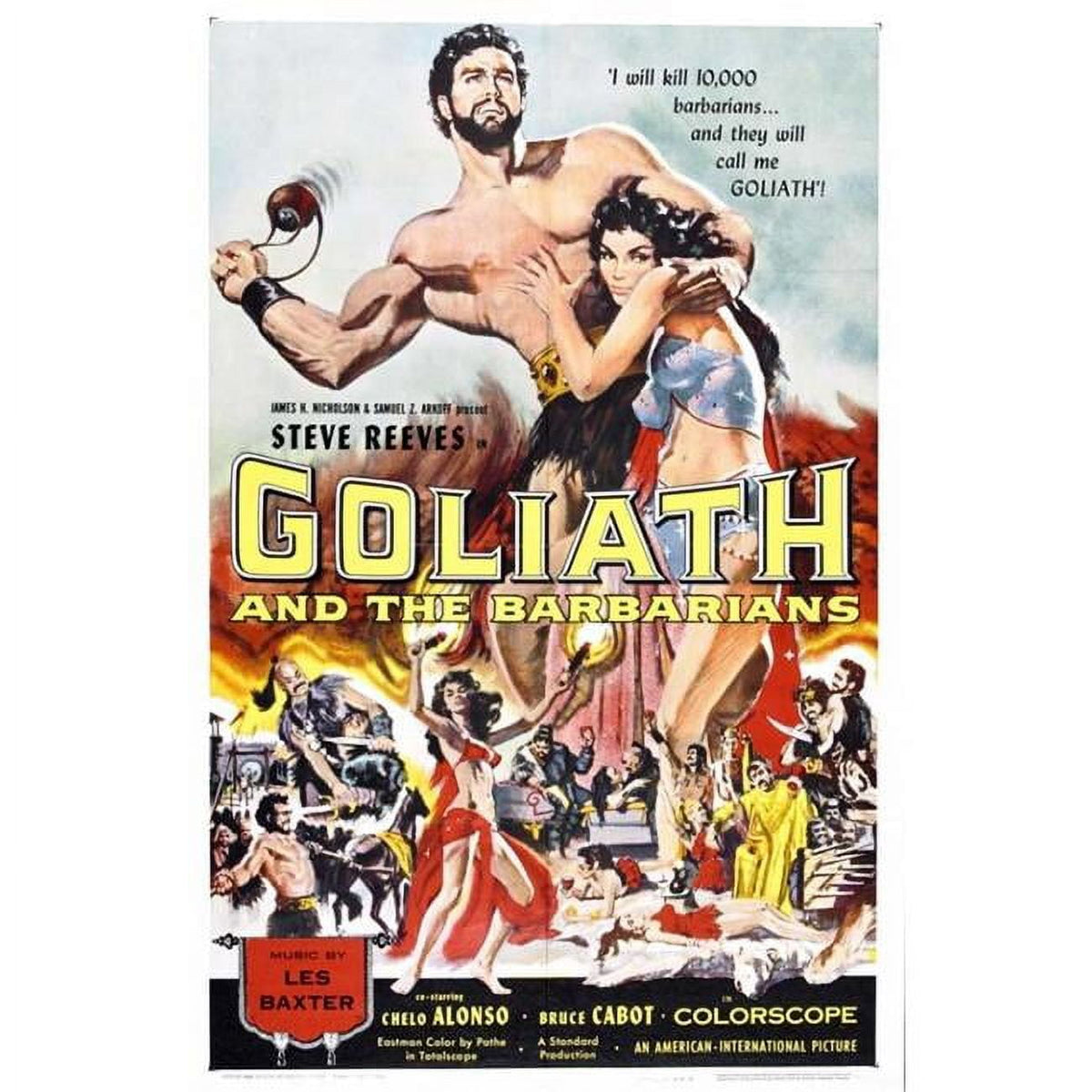 Goliath and the Barbarians Vintage Movie Poster Print 27x40