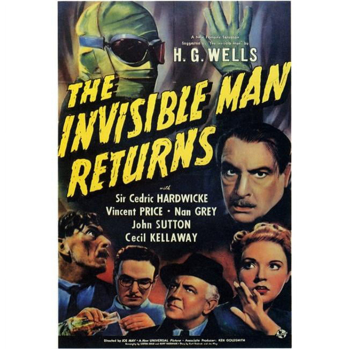 Invisible Man Returns Movie Poster Print 27 x 40