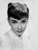 Audrey Hepburn modeling headshot photo print in multiple sizes