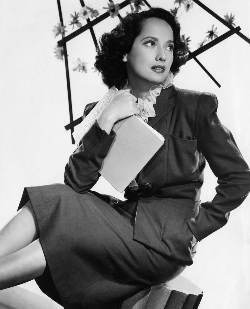 Merle Oberon 1945 Photo Print - Classic Hollywood Glamour