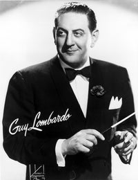 Signed Guy Lombardo photo print showcasing the legendary bandleader.