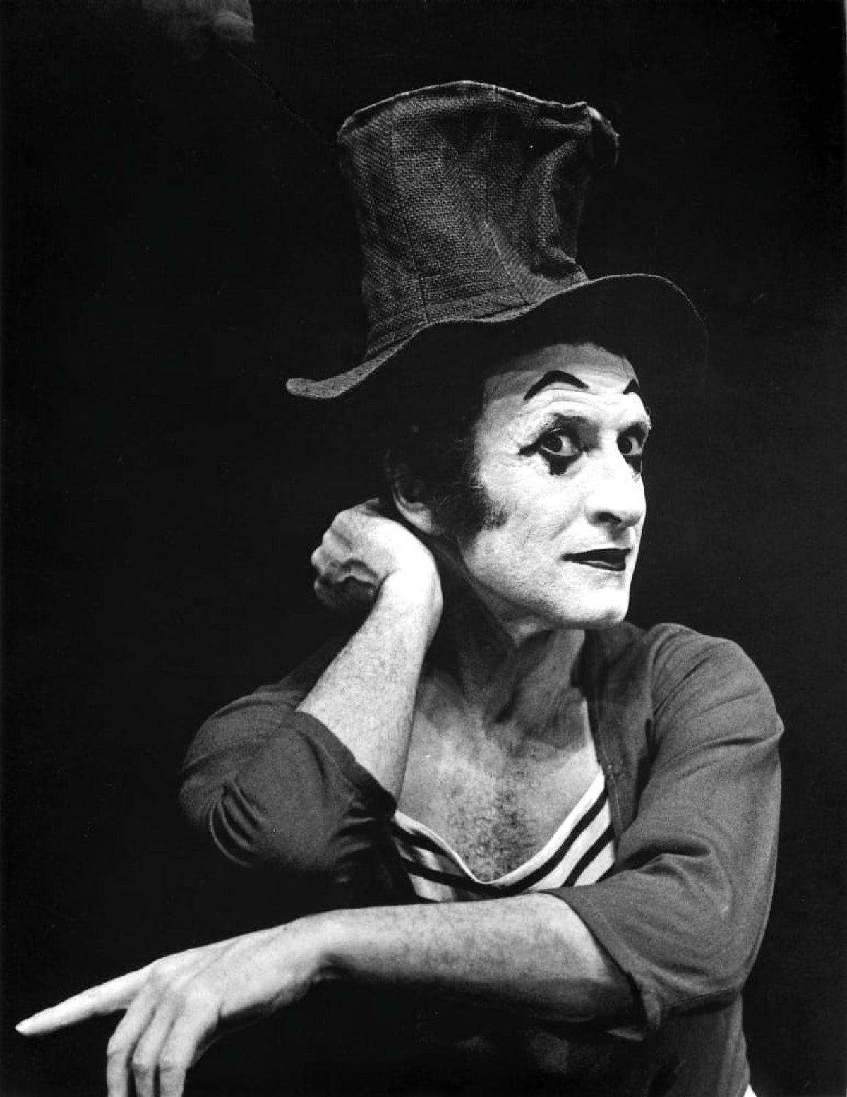 Marcel Marceau classic photo print showcasing the iconic mime artist.