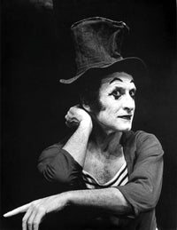Marcel Marceau classic photo print showcasing the iconic mime artist.