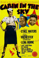 Cabin in the Sky movie poster print featuring Lena Horne, Eddie Anderson, and Ethel Waters.