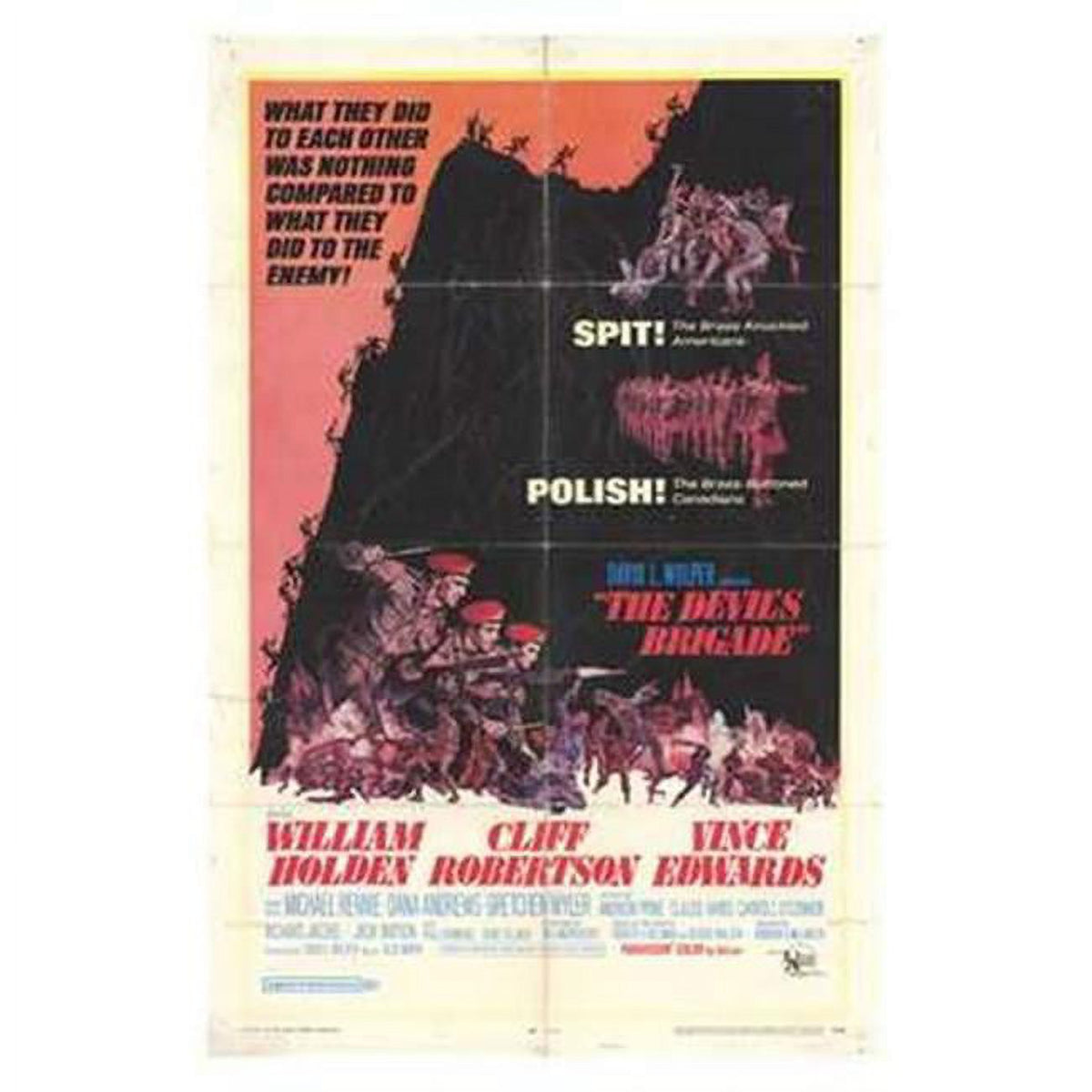 The Devil's Brigade movie poster print 11x17
