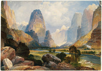 Valley of Babbling Waters poster print by Thomas Moran, showcasing Southern Utah landscapes.