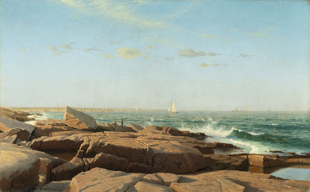 Narragansett Bay poster print by William Stanley Haseltine, 1864