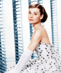 Audrey Hepburn in a Givenchy evening gown from the 1957 film Funny Face - Photo Print
