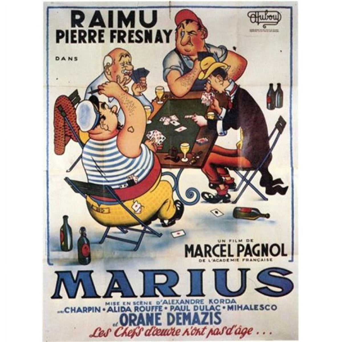 Marius Movie Poster 11x17 showcasing captivating cinema art