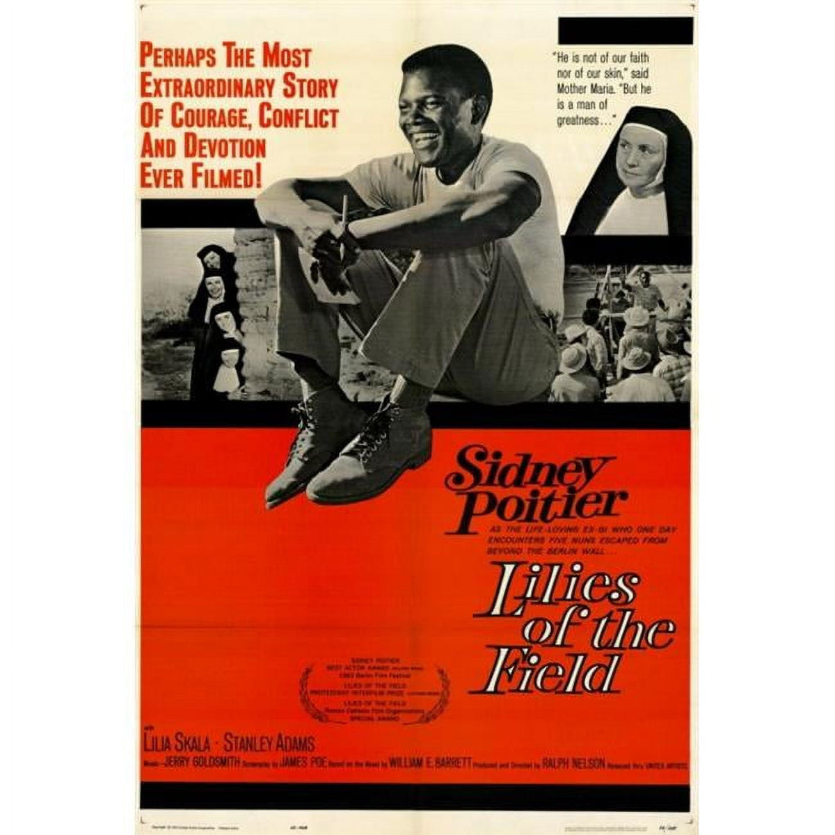 Lilies of the Field Movie Poster Print 27x40 - Vintage Film Art