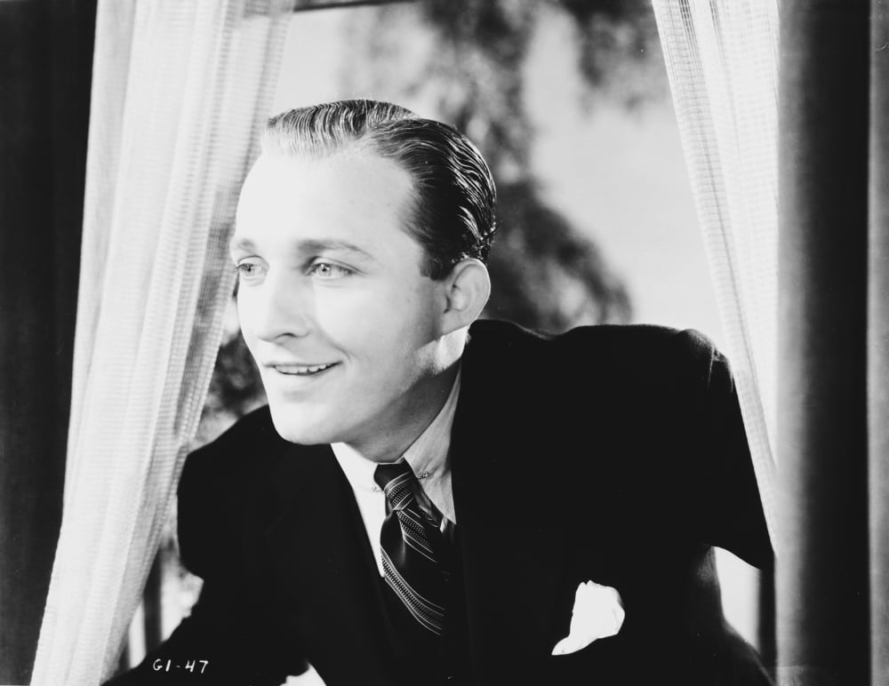 Bing Crosby in a window photo print - classic vintage photography