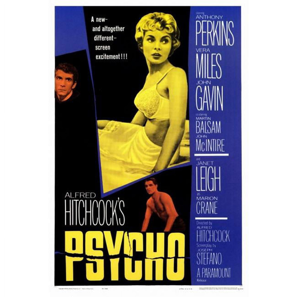 Psycho Movie Poster Print - Classic Horror Film Art