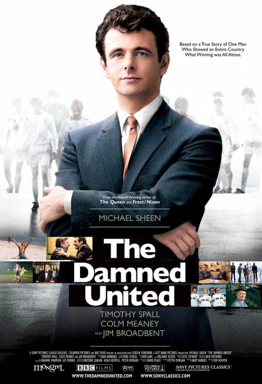 The Damned United movie poster 11x17 print showcasing football drama.