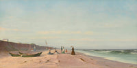 The Beach at Long Branch New Jersey (1869) art print by Francis Augustus Silva
