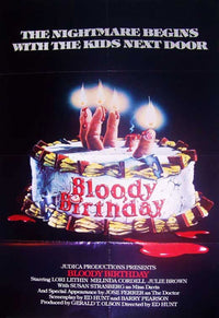 Bloody Birthday Movie Poster 11x17 print showcasing horror art.