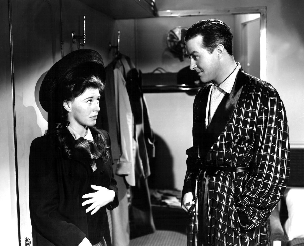 The Major and The Minor poster print featuring Ginger Rogers and Ray Milland from the 1942 film.