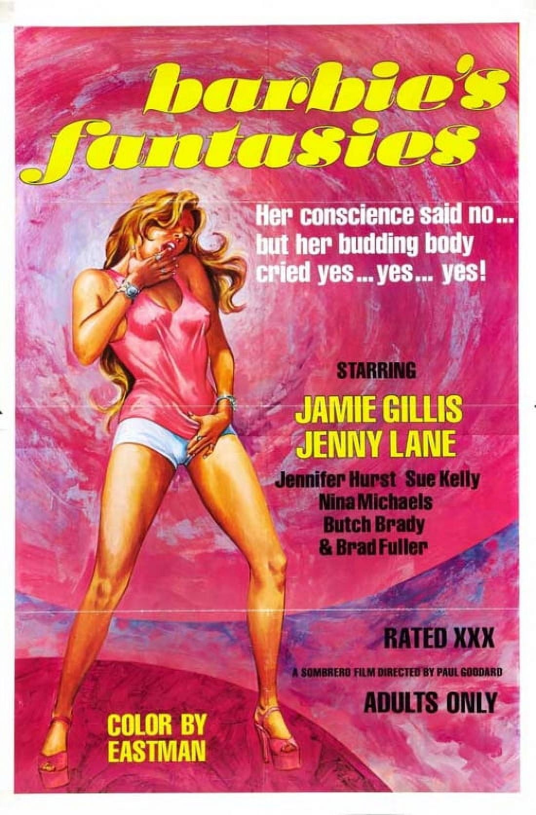 Barbie's Fantasy Movie Poster 11 x 17 print showcasing vibrant colors and whimsical design.