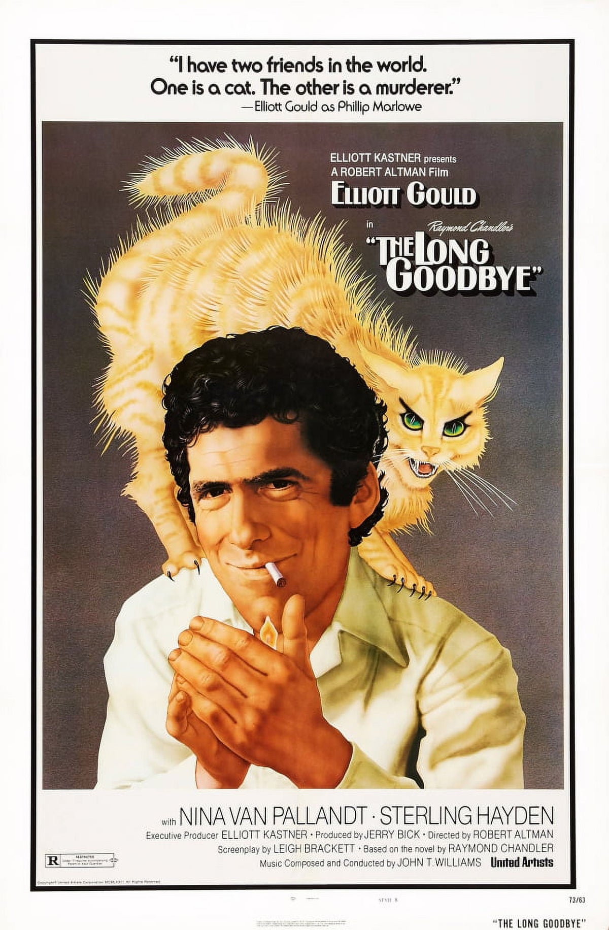 The Long Goodbye 1973 Movie Poster featuring Elliott Gould - 8x10