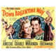 Down Argentine Way movie poster print featuring Betty Grable, Don Ameche, and Carmen Miranda