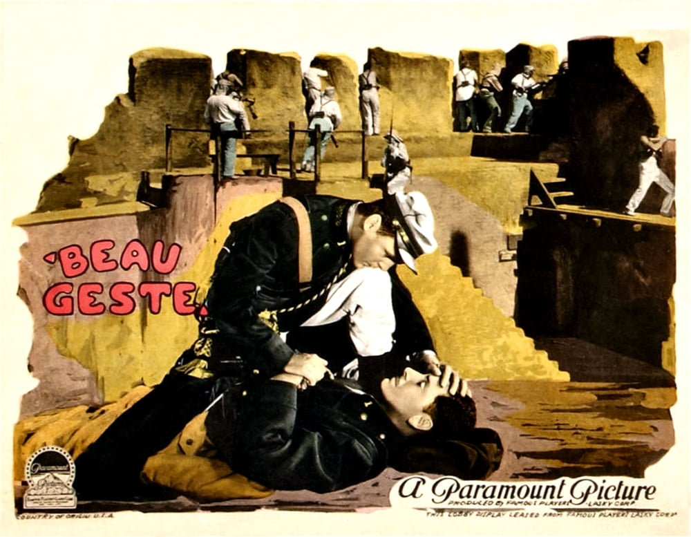 Beau Geste Movie Lobby Card Print featuring Neil Hamilton and Ronald Colman