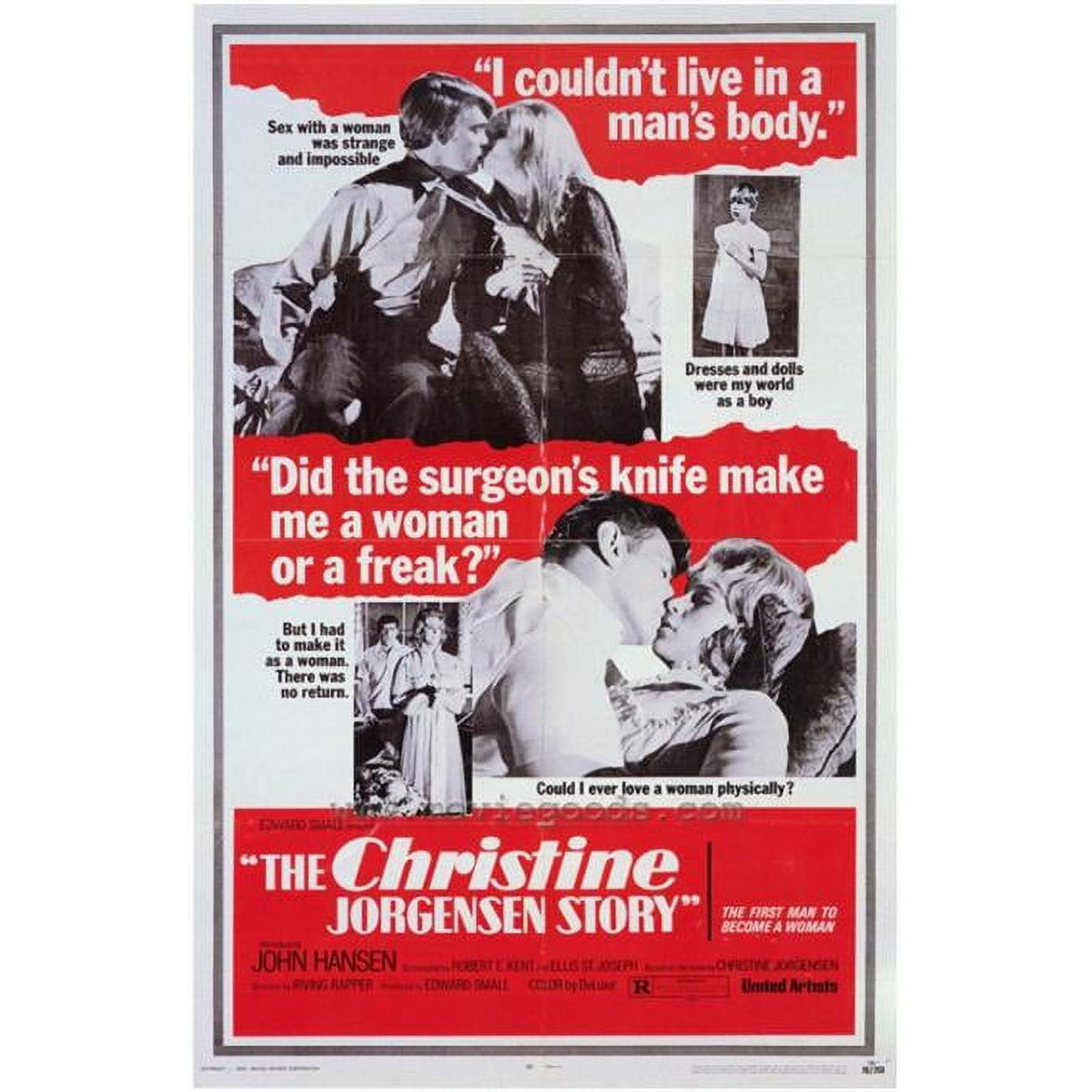 Christine Jorgenson Story Movie Poster Print 27x40