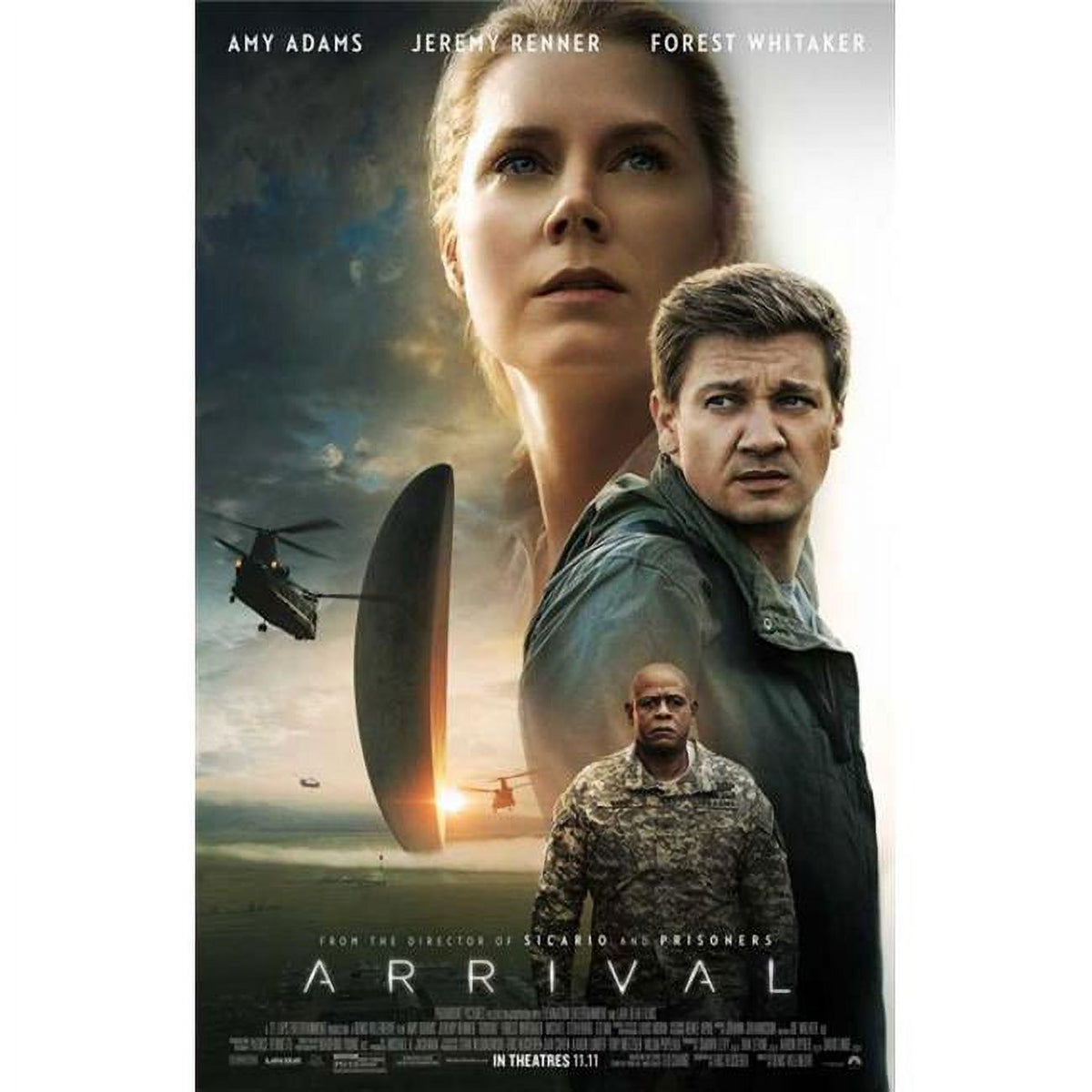 Arrival Movie Poster - 11x17 Size, featuring a captivating design.