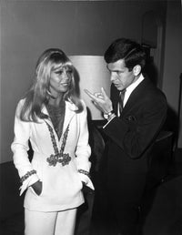 Nancy Sinatra iconic photo print available in multiple sizes.