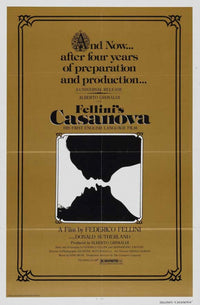 Fellini's Casanova Movie Poster - 11x17 print for film enthusiasts