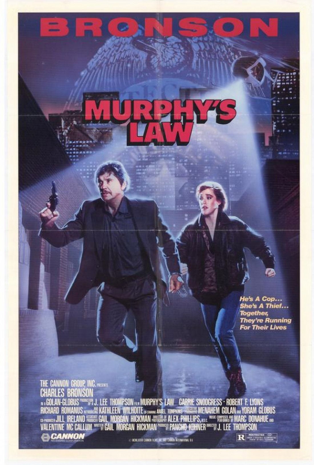 Murphy's Law Movie Poster 11 x 17 print showcasing thrilling cinema.