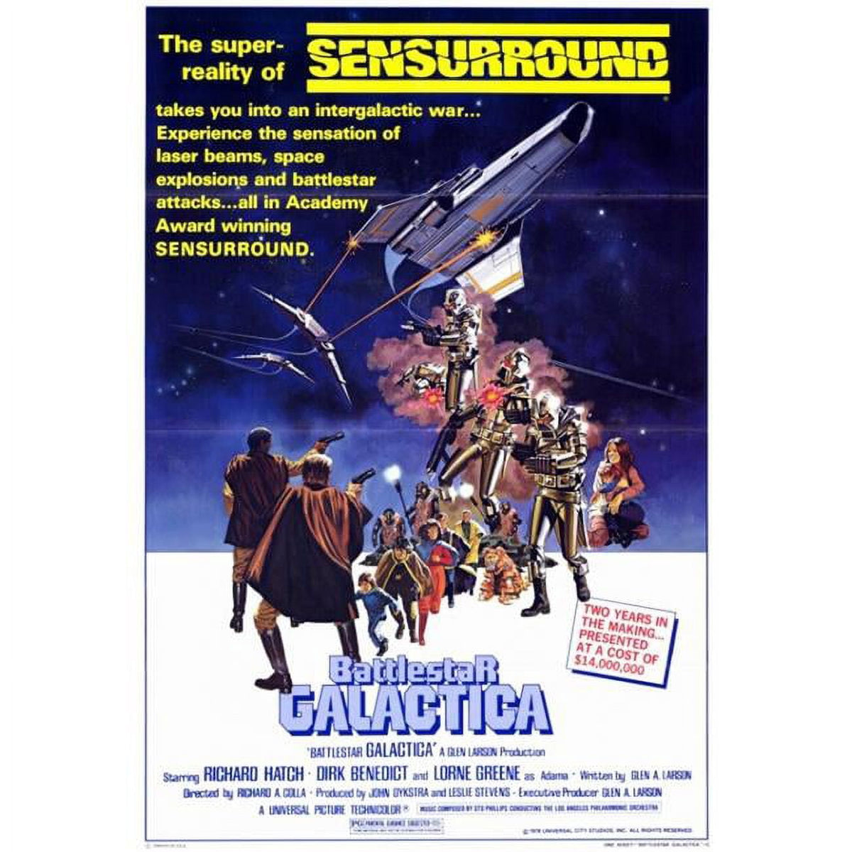 Battlestar Galactica Movie Poster Print - 27x40 inch