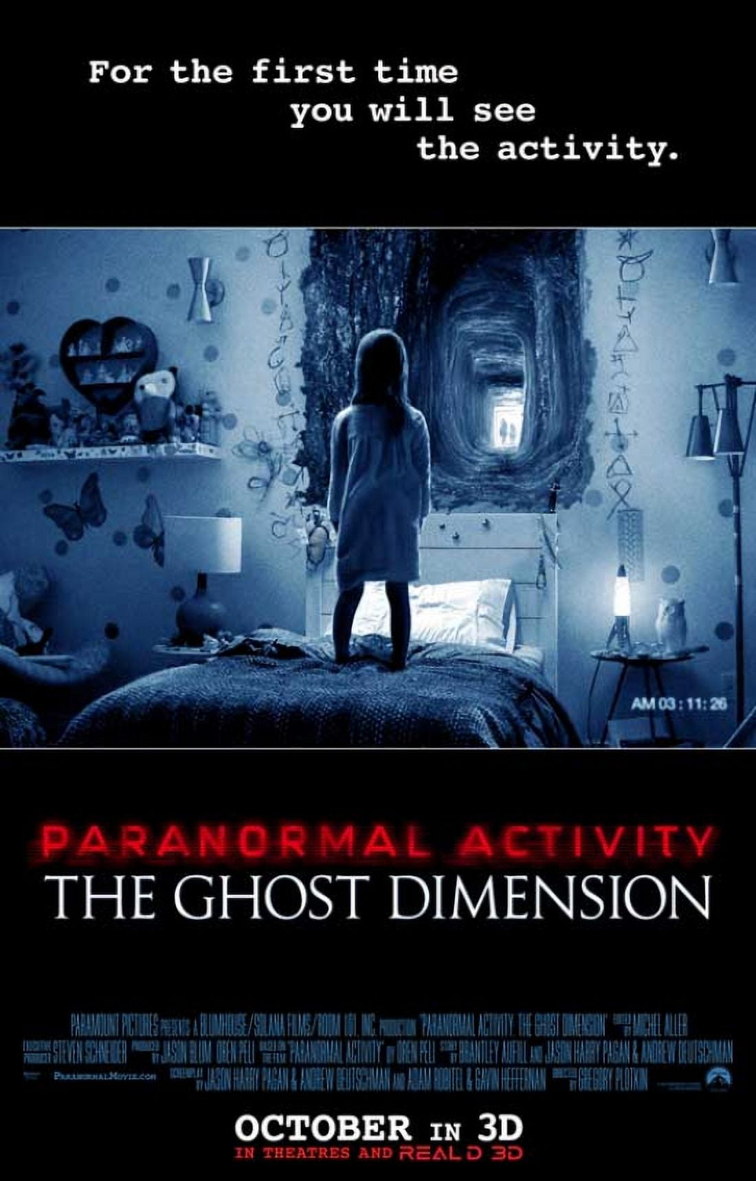 Paranormal Activity The Ghost Dimension Movie Poster 11x17