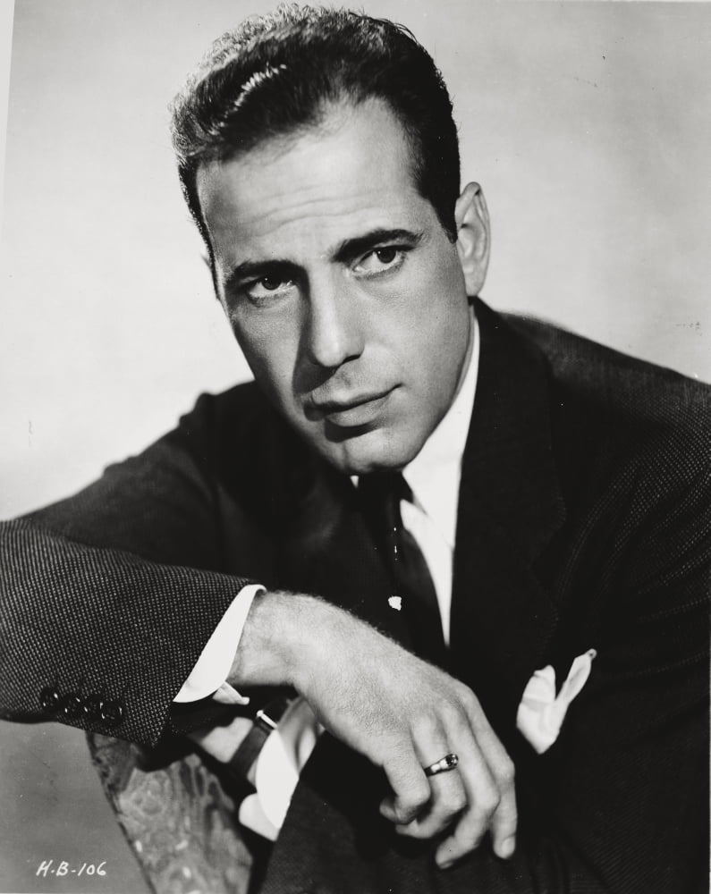 Humphrey Bogart classic photo print, available in multiple sizes.