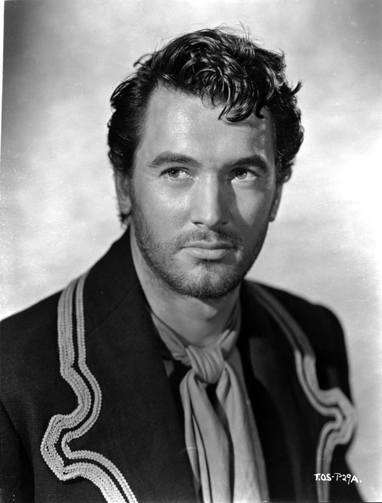 Rock Hudson elegant portrait photo print in suit, classic Hollywood style.