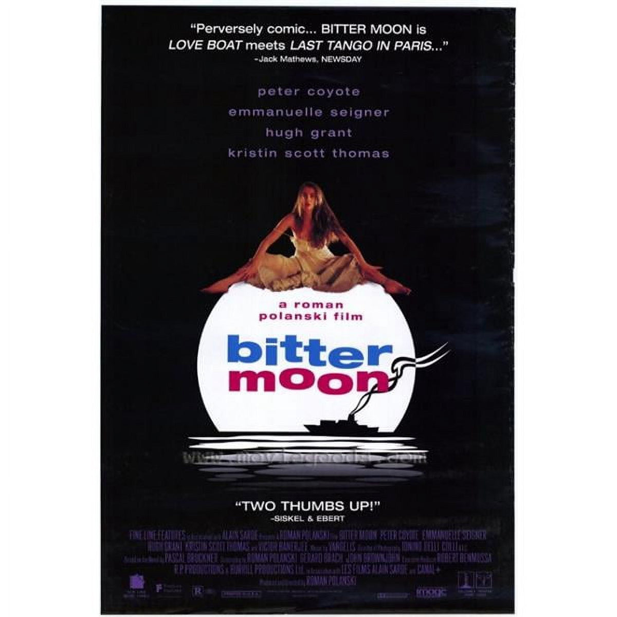 Bitter Moon Movie Poster Print 27x40 - Classic Film Art