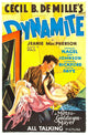 1929 Dynamite Art Movie Masterprint Poster featuring Charles Bickford and Kay Johnson