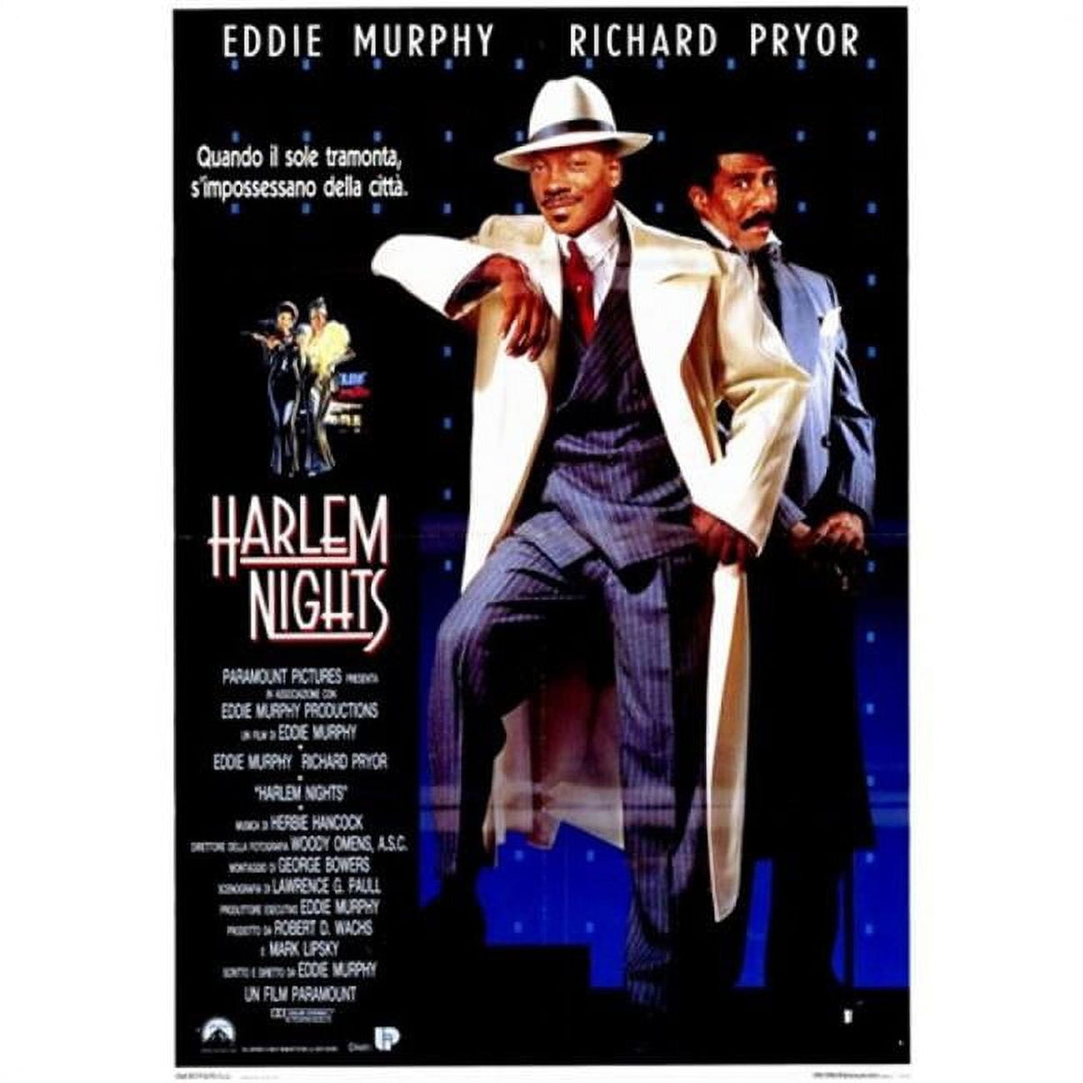Harlem Nights Movie Poster 11x17 print showcasing vintage cinema style.