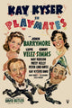 Playmates movie poster print featuring Kay Kyser, Ginny Simms, Lupe Velez, and John Barrymore.