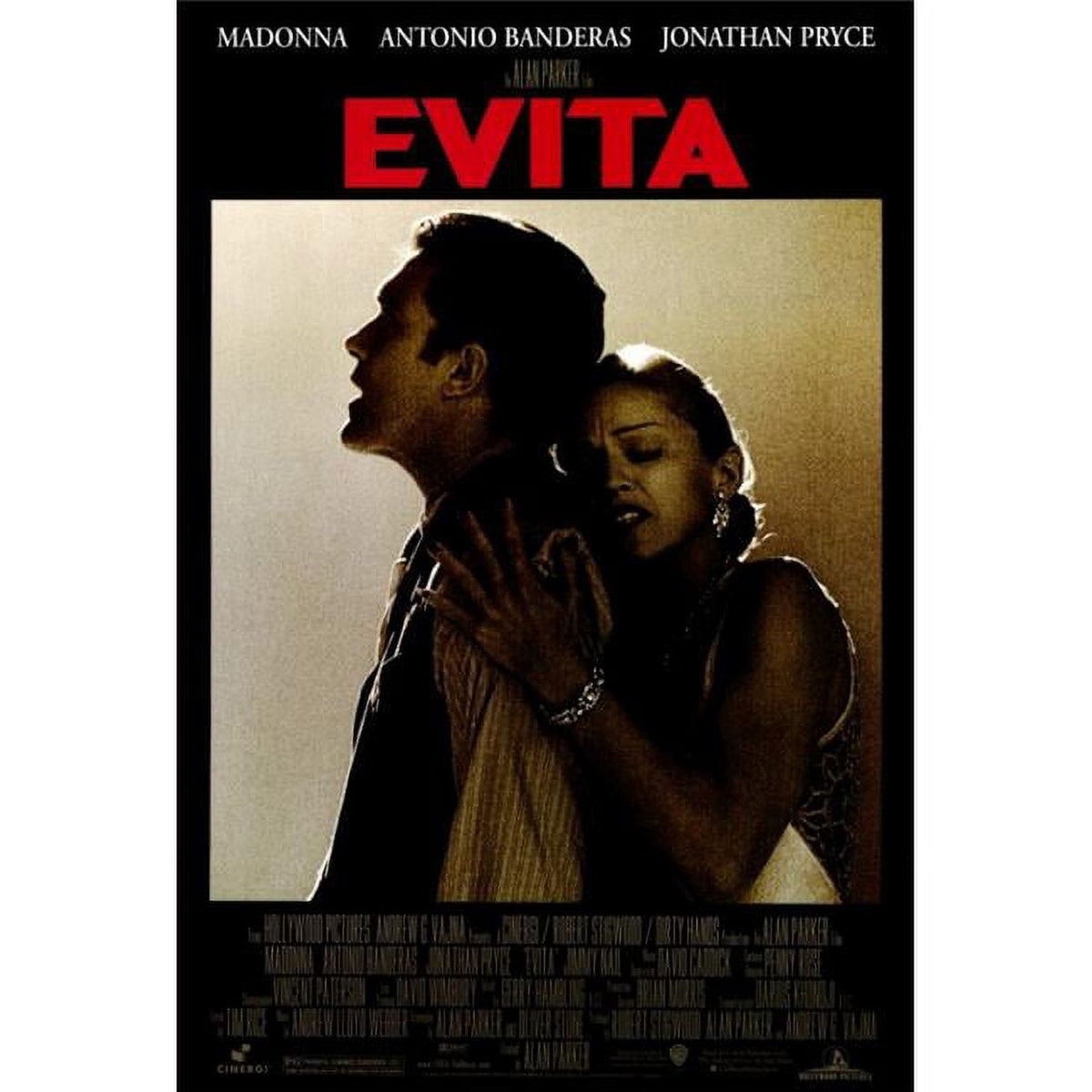 Evita Movie Poster Print - 27x40 - Musical Theater Art
