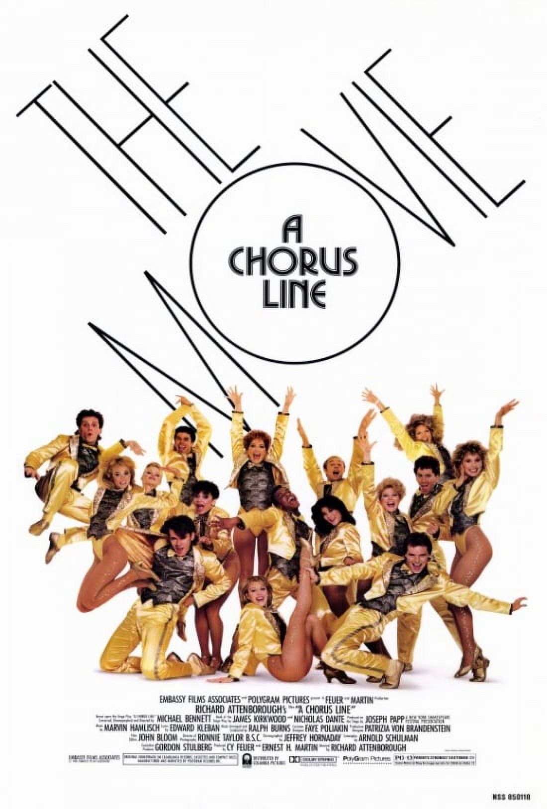 A Chorus Line Movie Poster showcasing the vibrant energy of Broadway.