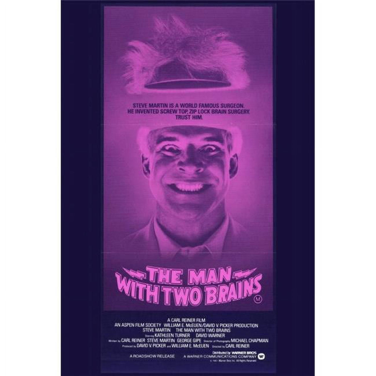 The Man with Two Brains movie poster print 27x40