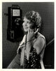 Clara Bow Telephone Photo Print showcasing classic Hollywood charm.