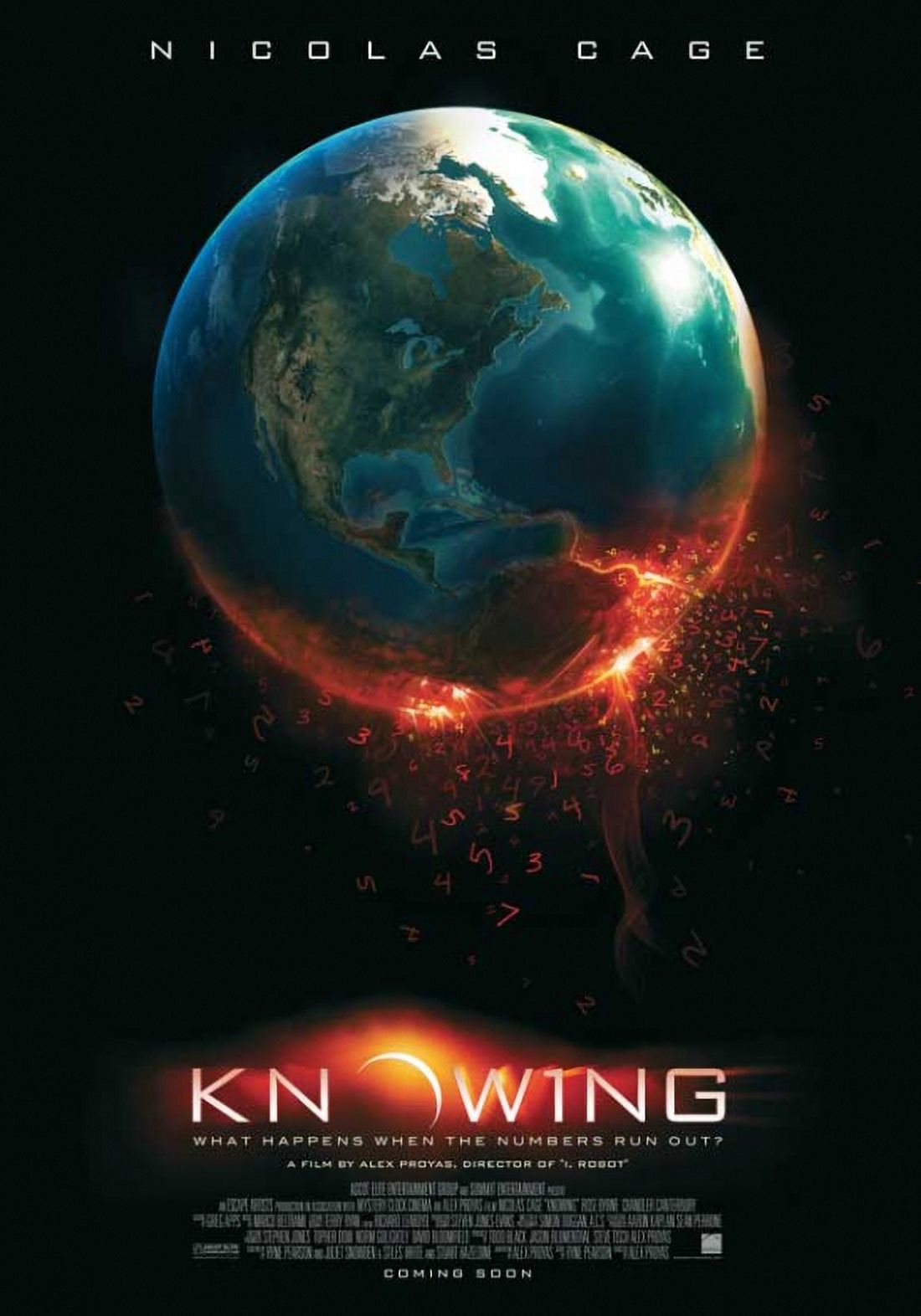 Knowing Movie Poster 11x17 print featuring suspenseful design